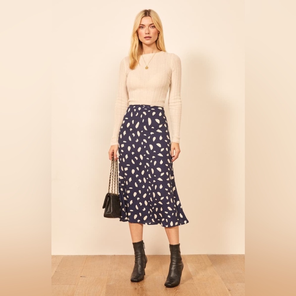Reformation Bea Skirt in Splatter